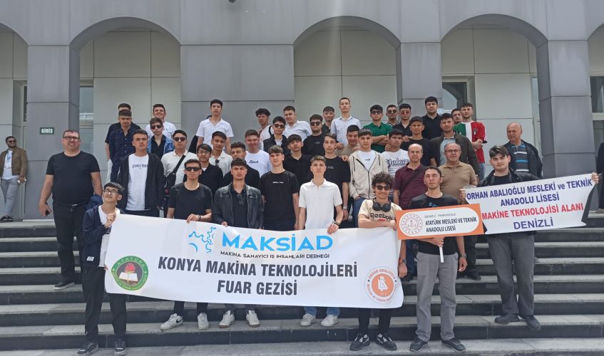 Atatürk MTAL ve Orhan Abalıoğlu MTAL Makina Teknolojileri Meslek Lisesi Öğrencileri KONMAK Fuarını ziyaret etti.