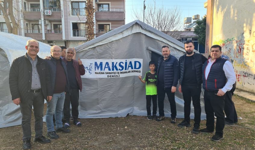 MAKSİAD DEPREM BÖLGELERİ YARDIM SEFERBERLİĞİ TÜM HIZLA DEVAM EDİYOR